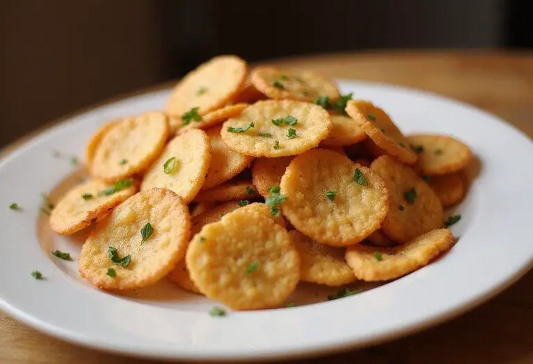 Delicious Chips de Fromage Blanc served on a platter, perfect for entertaining.