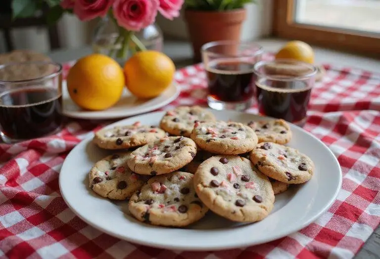 An inviting dessert table with Rocky Road cookies and treats, ideal for gatherings and celebrations.