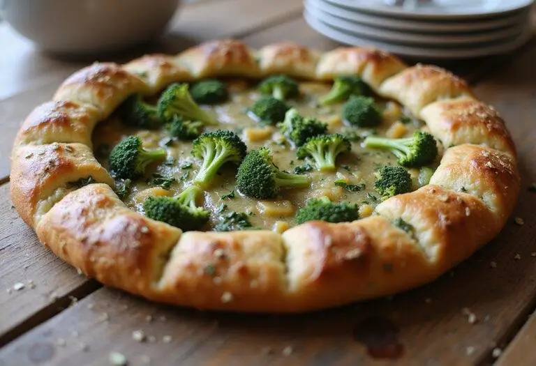 Finished Galette au Brocoli et Fromage, perfect for a delicious meal.