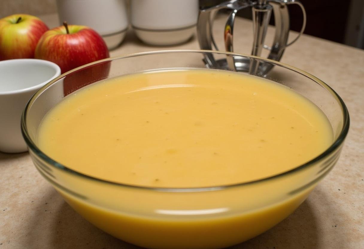 Compote de pommes prête pour le pain à la compote de pommes et à la cannelle.