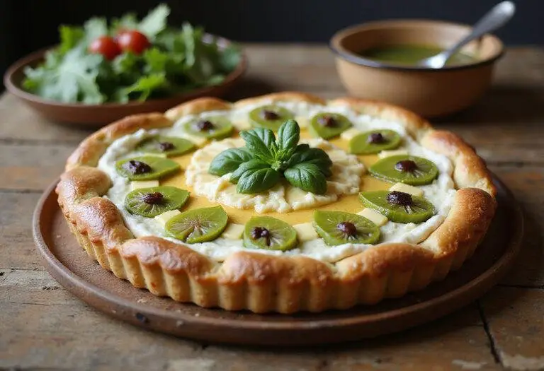 Tarte aux Épinards et Ricotta Crémeuse finie, parfaite pour un repas savoureux.