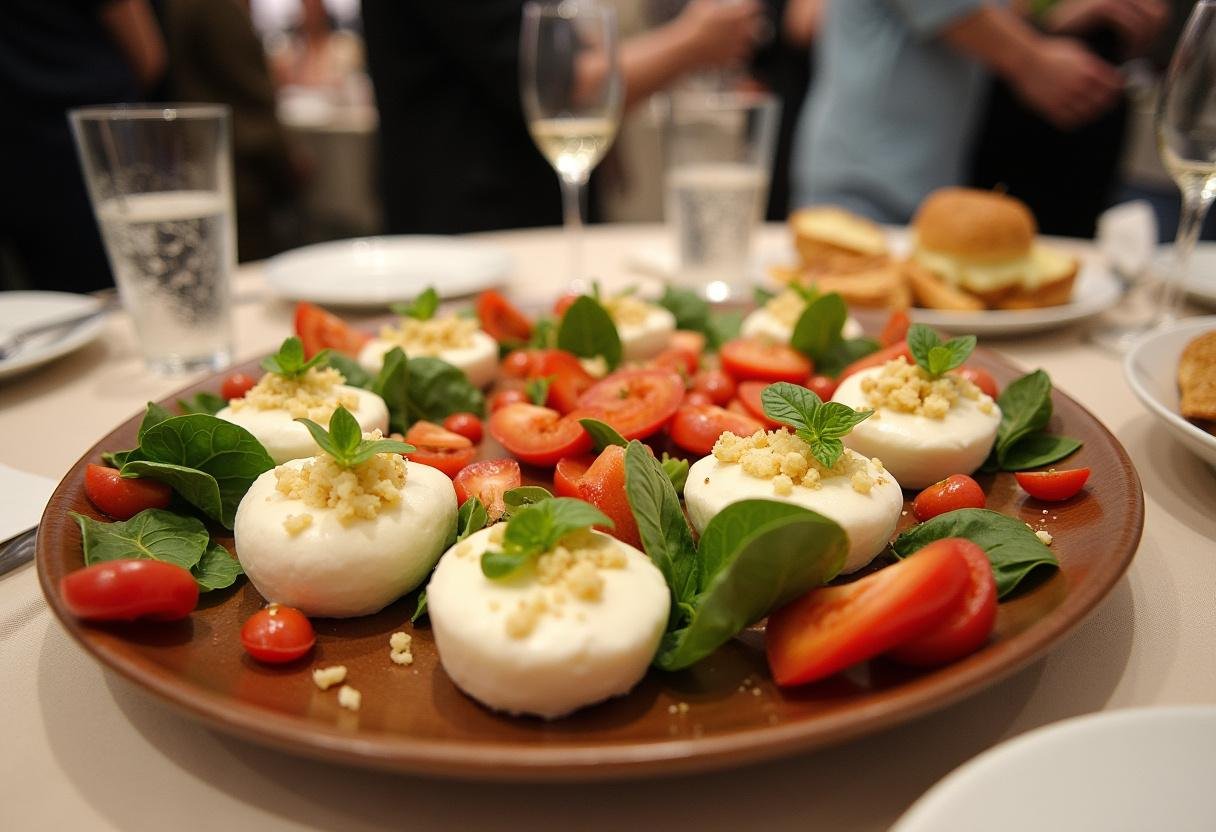 Platter of yogurt and fromage blanc dishes, perfect for demonstrating their differences and culinary uses.