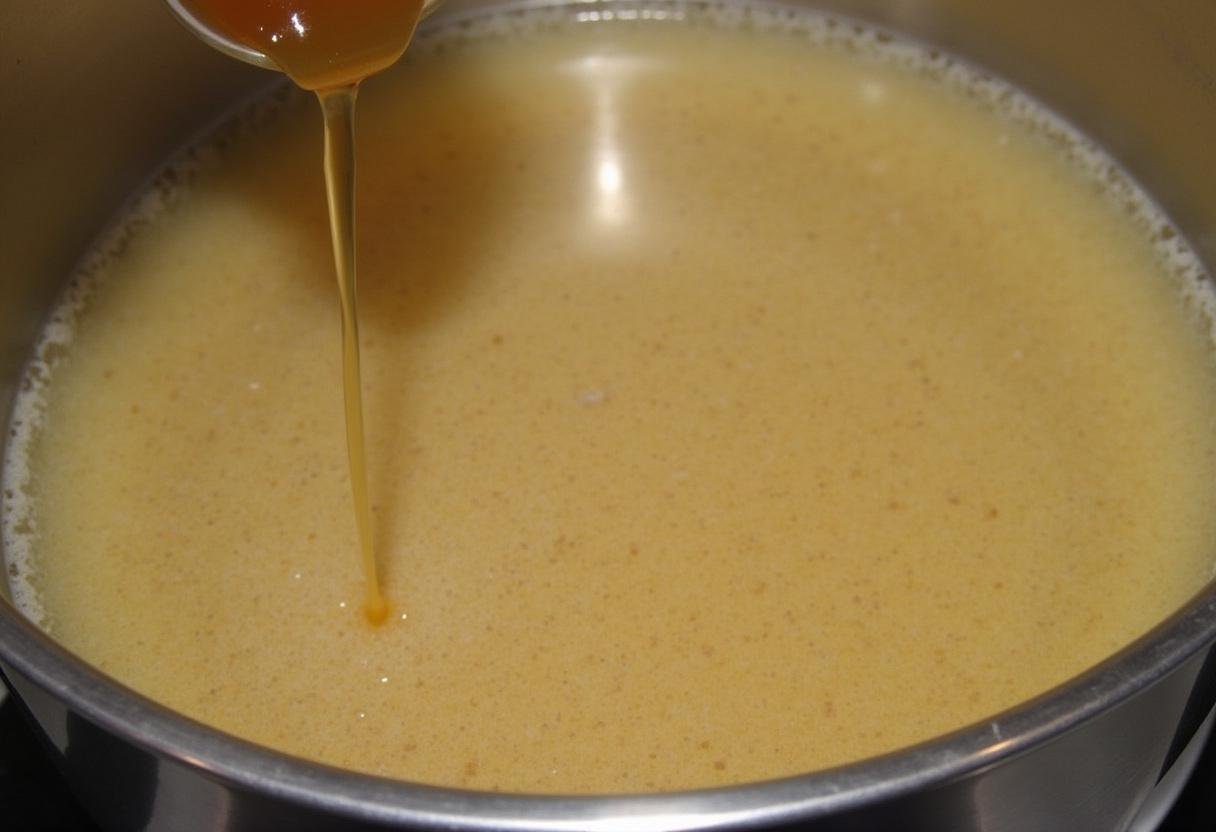 Incorporation de bouillon de poulet et de vin blanc dans la blanquette poulet cookeo, en laissant mijoter doucement.