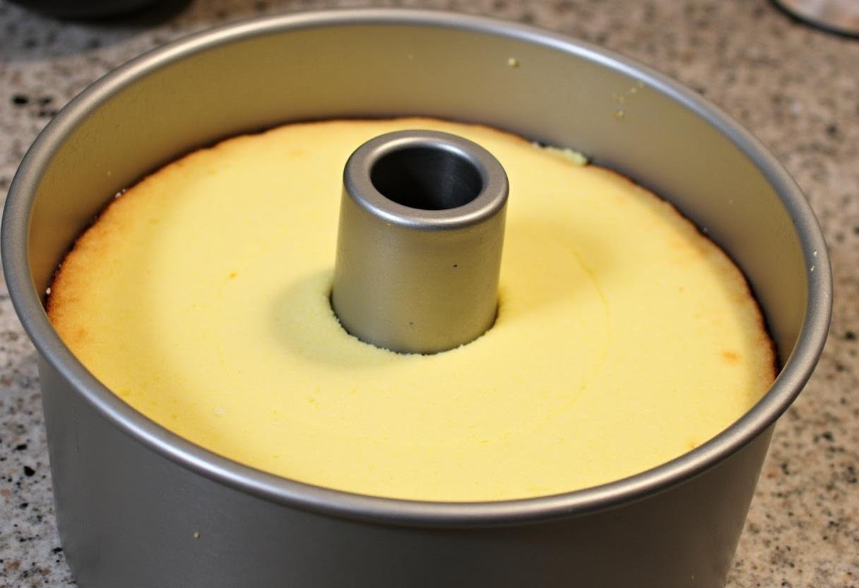 Découpe des tranches de gùteau éponge refroidi pour garnir l'extérieur du moule à charlotte, un élément essentiel de la recette Charlotte aux Ananas.