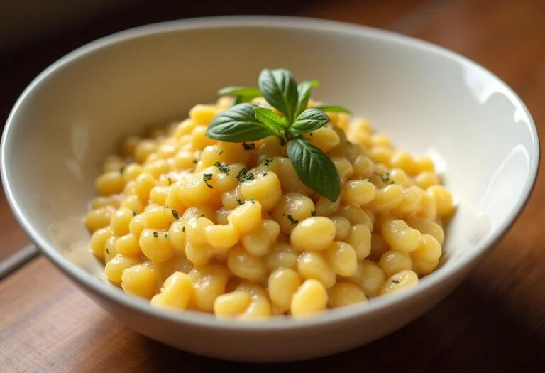 Un bol joliment présenté d'écrasé de pommes de terre, montrant une texture crémeuse et garni d'herbes fraîches, prêt à être servi pour un repas.