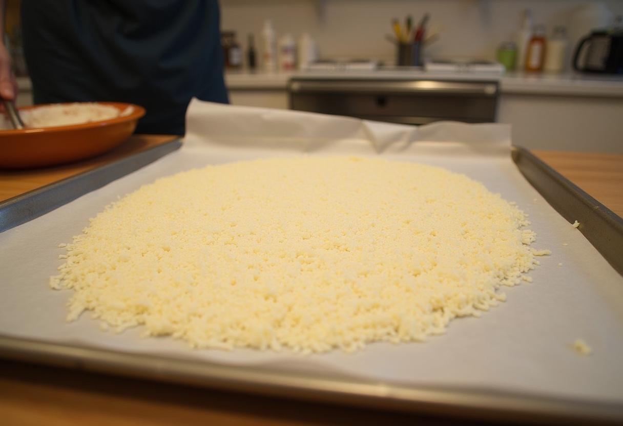 Étendre des galettes de riz sur une plaque de cuisson, recette galette de riz, snack léger.