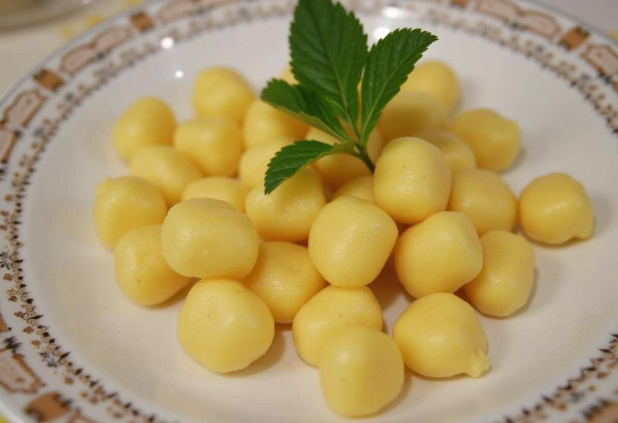 Préparation des gnocchis à la friteuse à air en les faisant bouillir dans de l'eau salée, une recette de gnocchis facile et savoureuse.