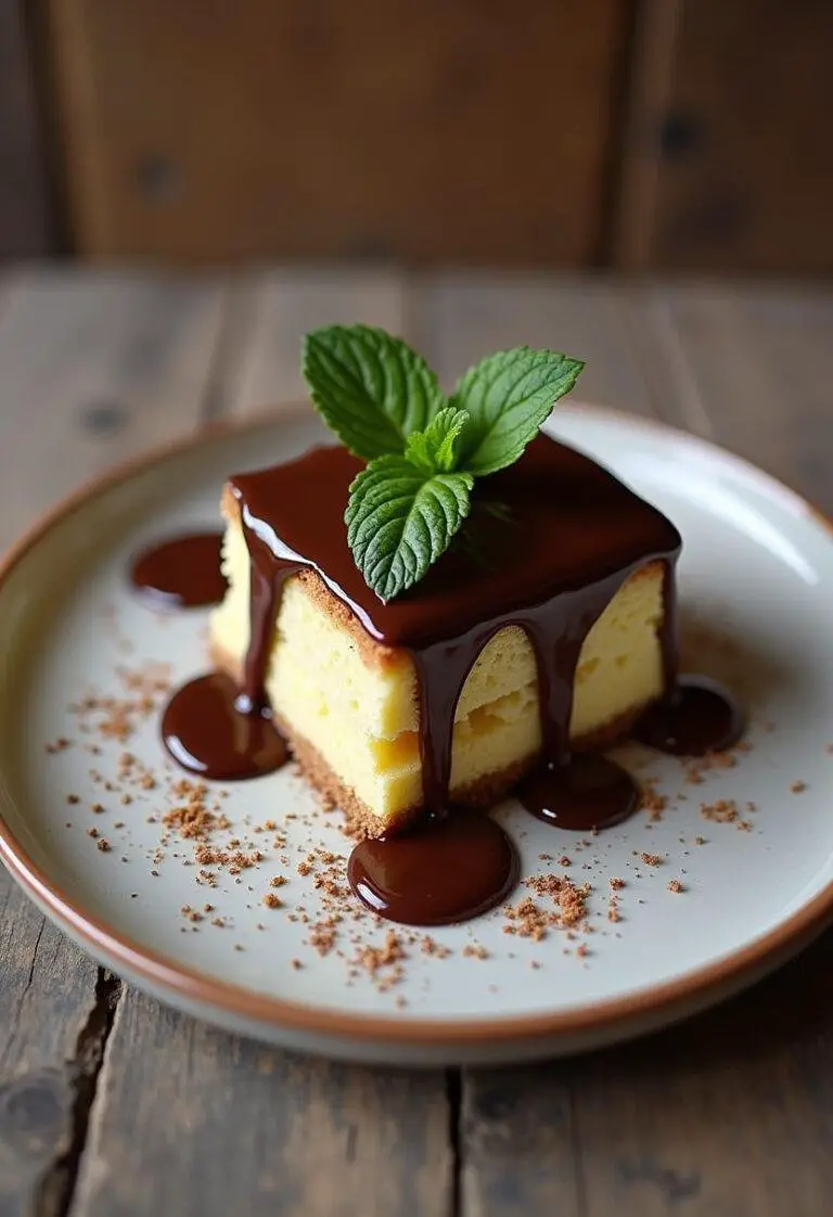 Gâteau poire chocolat parfaitement présenté, mettant en valeur le chocolat et la poire dans une recette poire exquise.