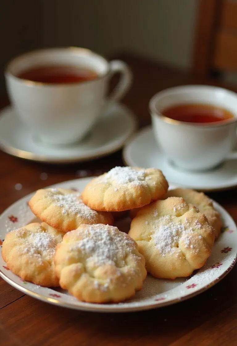Visuel de biscuits anglais sablés au beurre sur une assiette