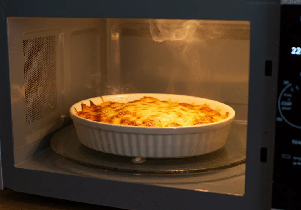 Cuisson du gâteau au yaourt au micro onde, en veillant à la cuisson parfaite.