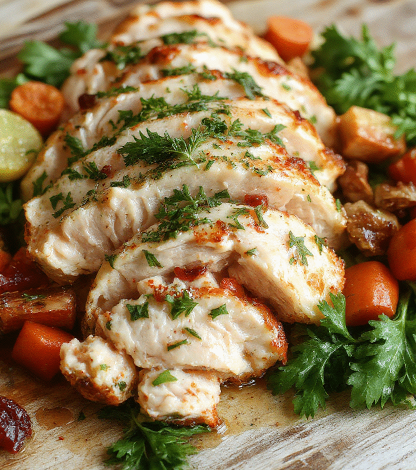 A colorful plate featuring cooked ground turkey mixed with vegetables, garnished with fresh herbs, served on a stylish white plate with a rustic wooden background, textured surface, vibrant colors, and a clean, appealing presentation.