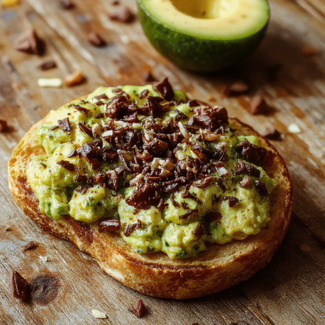 An assortment of colorful avocado toast varieties on a rustic wooden platter, featuring creamy mashed avocado, cherry tomatoes, microgreens, sprinkled seeds, and drizzles of balsamic glaze, styled with a textured linen cloth for a cozy aesthetic.