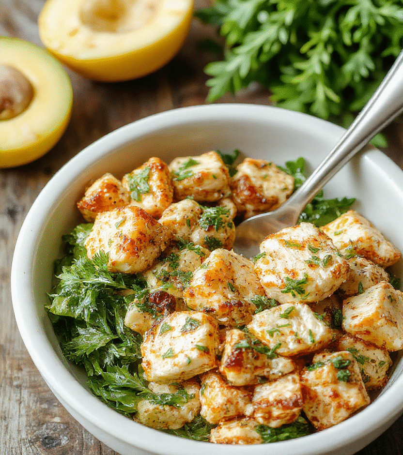 A vibrant plate featuring grilled chicken pieces, sliced cucumbers, cherry tomatoes, kalamata olives, red onion, and crumbled feta cheese arranged over a bed of fluffy rice, garnished with fresh herbs and a drizzle of tzatziki sauce, styled for a clean eating presentation with bright colors and textures.