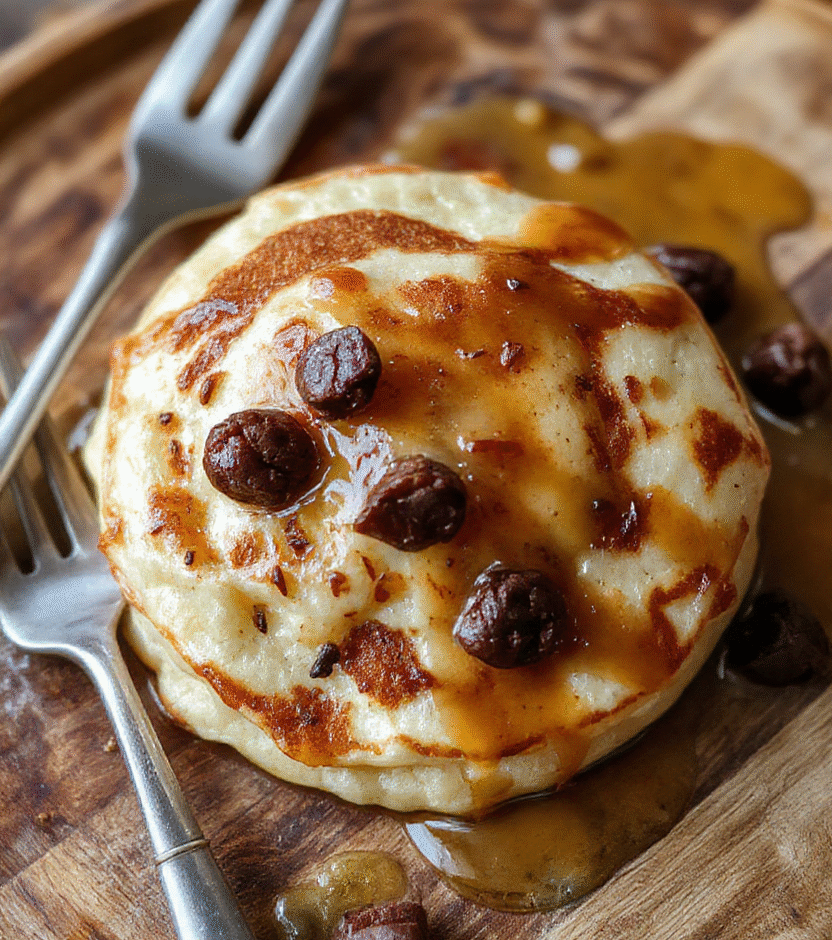A vibrant assortment of six healthy pancakes arranged on a rustic wooden plate, topped with fresh berries, bananas, and a drizzle of honey, with a background of natural light highlighting the fluffy textures and colorful toppings.