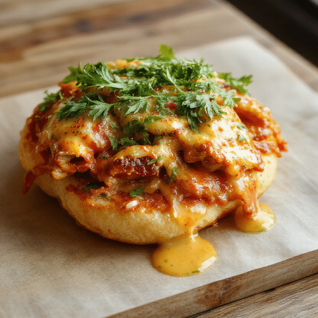 A perfectly cooked, flaky salmon fillet with crispy edges, golden brown exterior, placed on a white plate with lemon wedges and fresh herbs, garnished with microgreens, all highlighted against a softly blurred, neutral-colored background with natural lighting emphasizing the textures and vibrant colors.