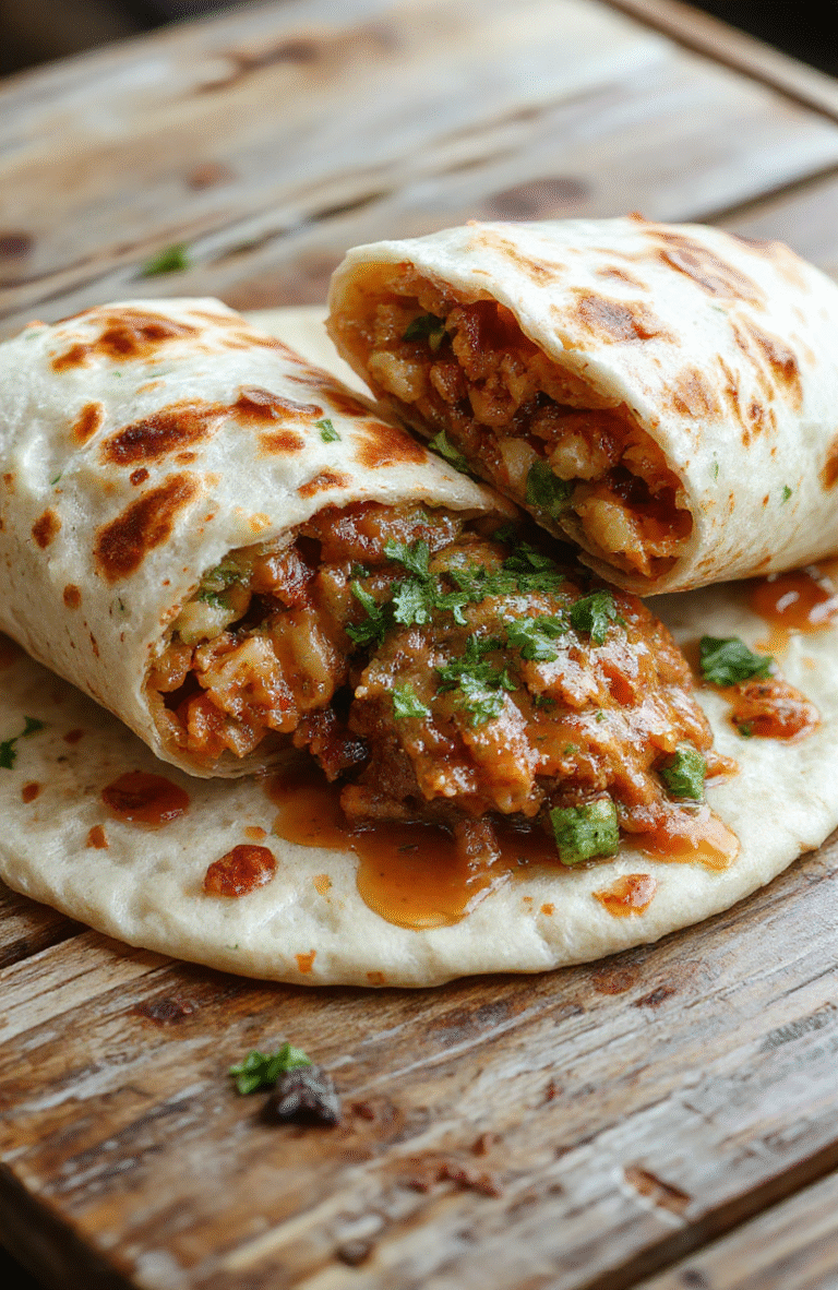Colorful low carb crunchwrap on a rustic wooden table, filled with crispy lettuce, melted cheese, seasoned beef, and fresh tomato, folded neatly with a golden crispy edge, styled for a casual meal presentation.