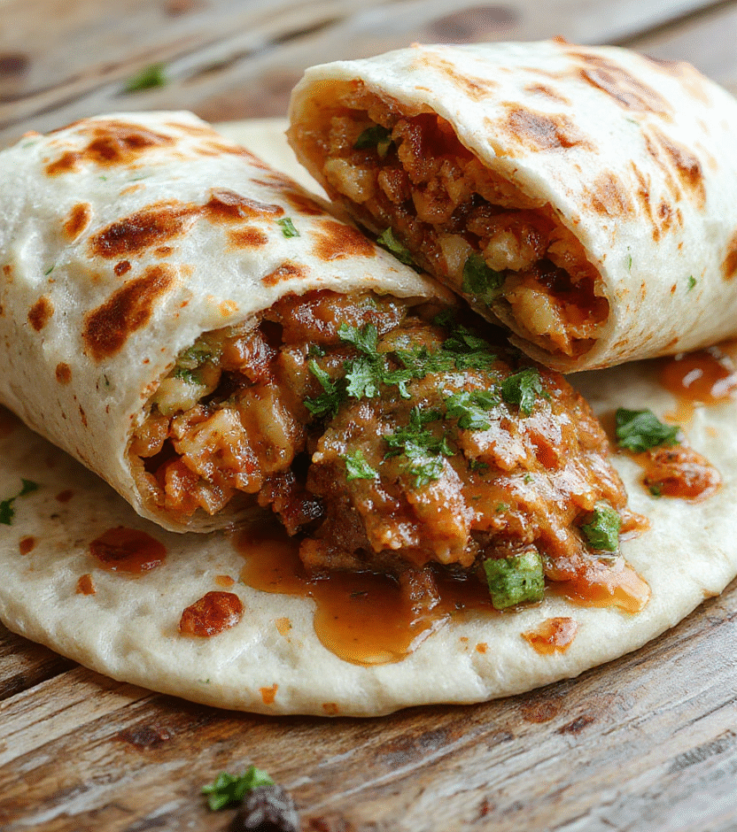 Colorful low carb crunchwrap on a rustic wooden table, filled with crispy lettuce, melted cheese, seasoned beef, and fresh tomato, folded neatly with a golden crispy edge, styled for a casual meal presentation.