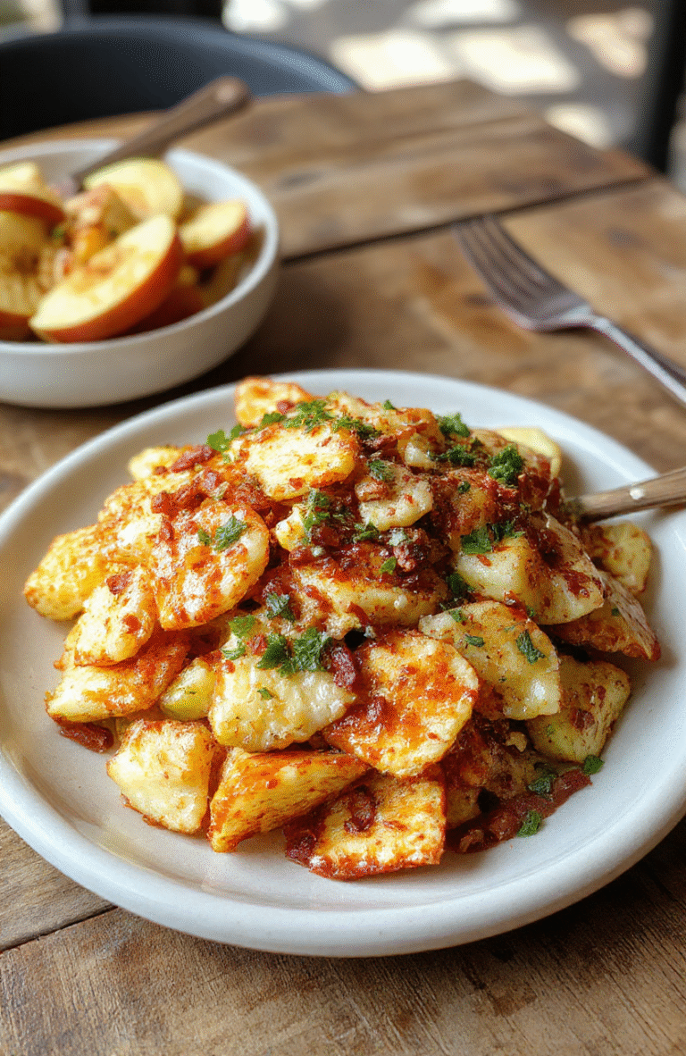 A vibrant plate of healthy apple nachos featuring sliced apples drizzled with caramel and yogurt, topped with colorful sprinkles and chopped nuts, arranged neatly on a white ceramic platter with a bright background and fresh ingredients around, highlighting the textures and appealing colors.
