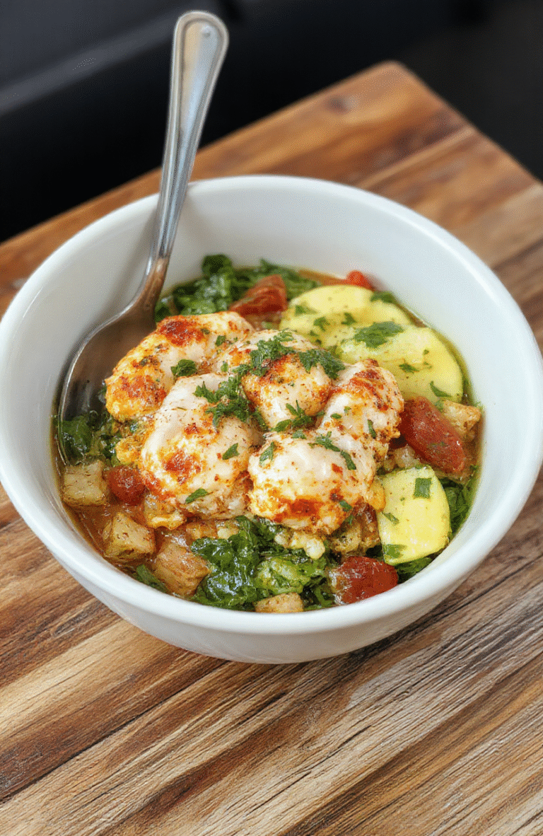 A vibrant Mediterranean chicken bowl with grilled chicken pieces, cherry tomatoes, cucumber slices, kalamata olives, and feta cheese, arranged neatly over quinoa on a rustic wooden plate, garnished with fresh herbs, with a backdrop of a sunny kitchen counter, emphasizing bright colors and fresh textures.