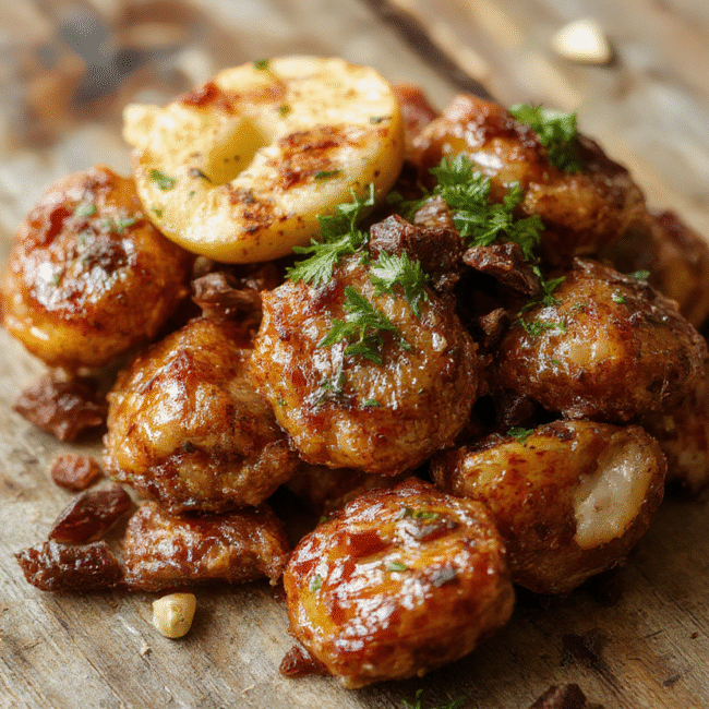 Golden brown bunuelos stacked on a rustic plate garnished with cinnamon sugar, flaky texture visible, vibrant background with warm tones, styled simply for rustic appeal